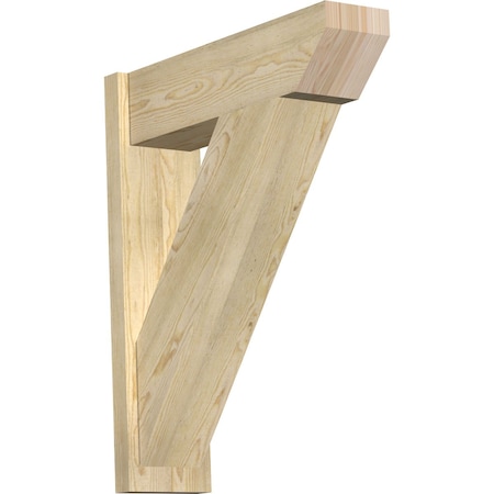 Ekena Millwork Traditional Slat Rough Sawn Outlooker, Douglas Fir, 8"W x 28"D x 34"H OUT08X28X34TRA06RDF